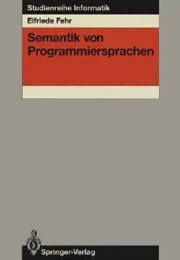Cover of Semantik Von Programmiersprachen
