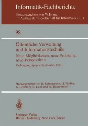 Cover of Öffentliche Verwaltung Und Informationstechnik