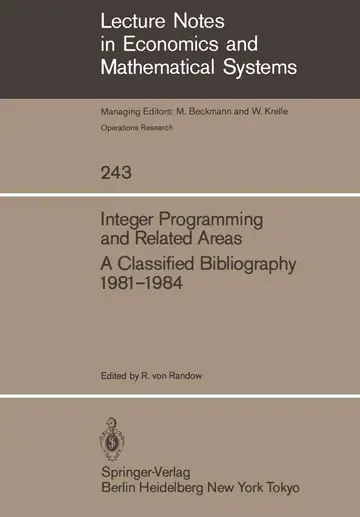 Cover of Integer Programming and Related Areas