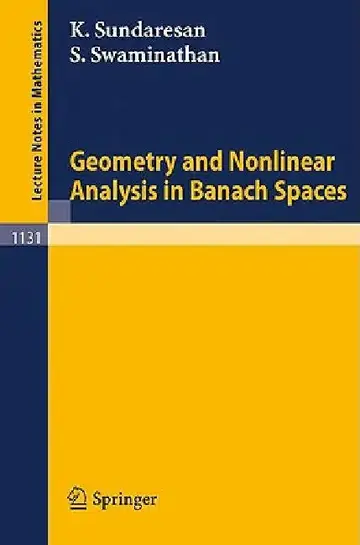 Cover of Geometry and Nonlinear Analysis in Banach Spaces