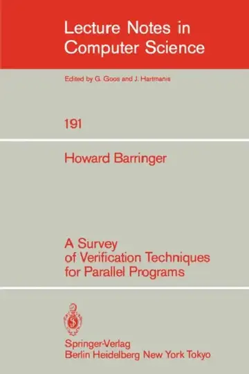 Cover of A Survey of Verification Techniques for Parallel Programs