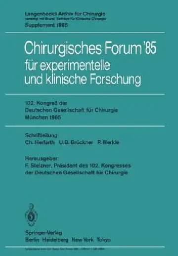 Cover of 102. Kongreß Der Deutschen Gesellschaft Für Chirurgie München, 10.-13. April 1985