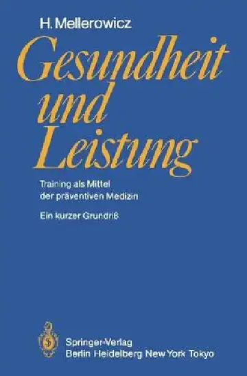 Cover of Gesundheit Und Leistung