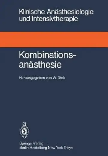 Cover of Kombinationsanästhesie