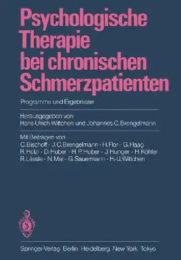 Cover of Psychologische Therapie Bei Chronischen Schmerzpatienten
