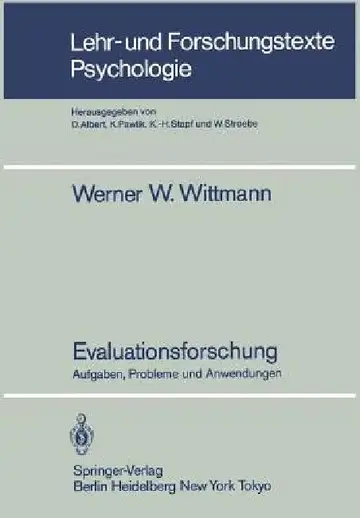 Cover of Evaluationsforschung