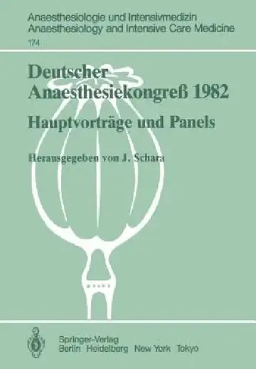 Cover of Deutscher Anaesthesiekongreß 1982