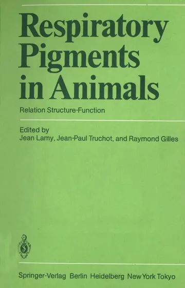 Cover of Respiratory Pigments in Animals