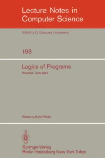 Cover of Logics of Programs
