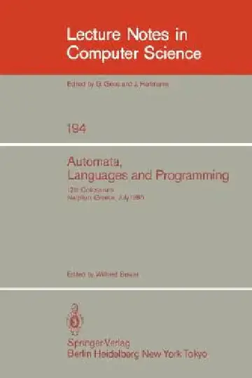 Cover of Automata, Languages and Programming