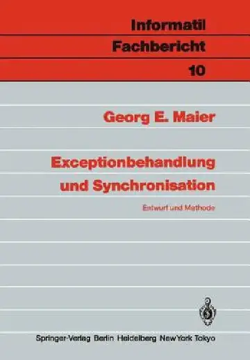 Cover of Exceptionbehandlung Und Synchronisation