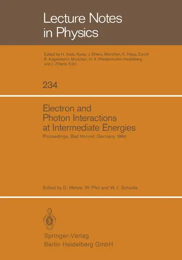 Cover of Electron and Photon Interactions at Intermediate Energies