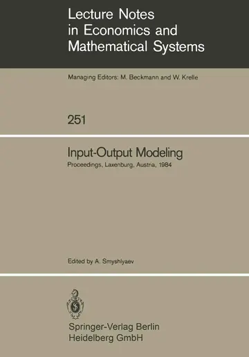 Cover of Input-Output Modeling