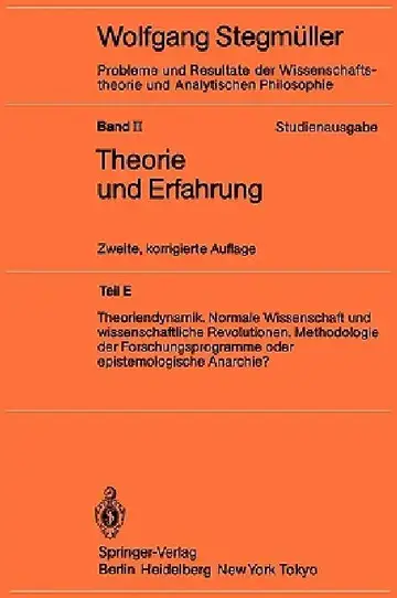 Cover of Theoriendynamik Normale Wissenschaft Und Wissenschaftliche Revolutionen Methodologie Der Forschungsprogramme Oder Epistemologische Anarchie?
