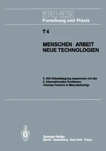 Cover of Menschen - Arbeit Neue Technologien