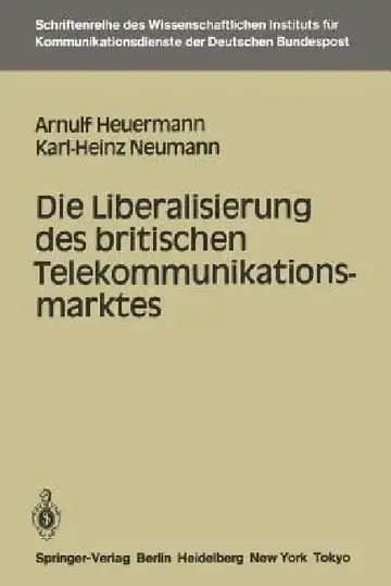 Cover of Die Liberalisierung Des Britischen Telekommunikationsmarktes