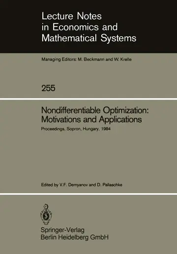 Cover of Nondifferentiable Optimization