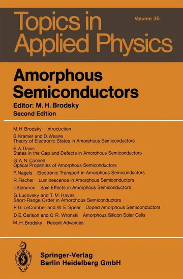 Cover of Amorphous Semiconductors