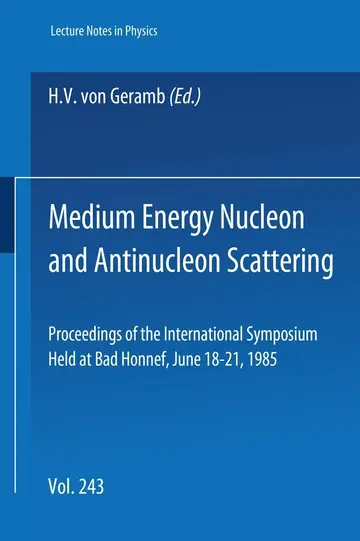 Cover of Medium Energy Nucleon and Antinucleon Scattering