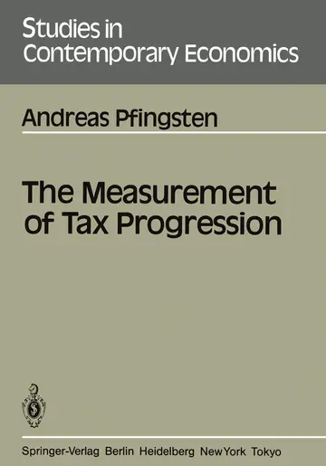 Cover of The Measurement of Tax Progression