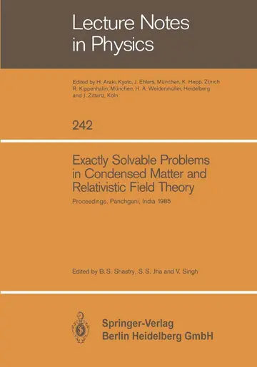 Cover of Exactly Solvable Problems in Condensed Matter and Relativistic Field Theory