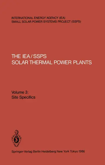 Cover of The Iea/Ssps Solar Thermal Power Plants