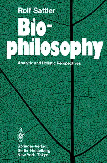 Cover of Biophilosophy