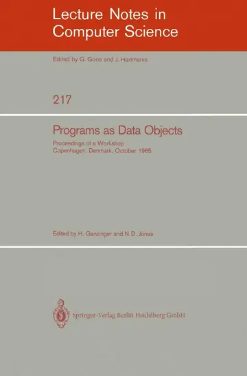 Cover of Programs as Data Objects