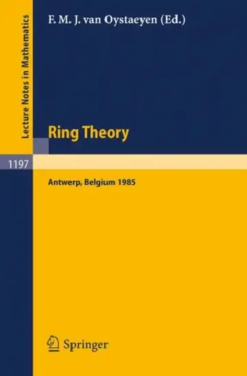 Cover of Ring Theory