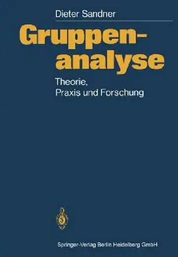 Cover of Gruppenanalyse