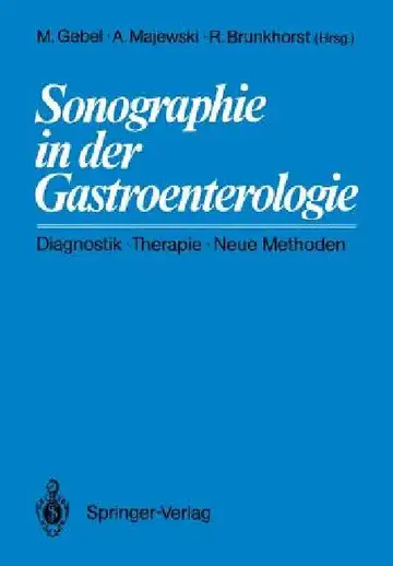 Cover of Sonographie in Der Gastroenterologie