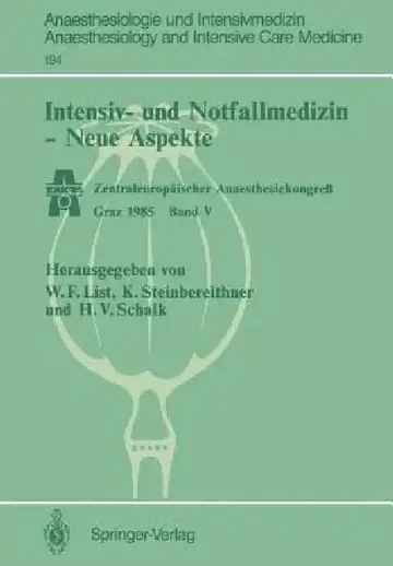 Cover of Intensiv- Und Notfallmedizin -- Neue Aspekte