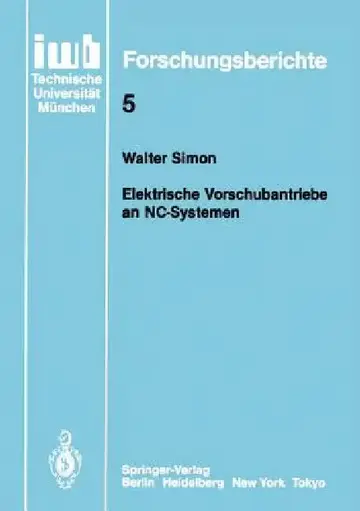 Cover of Elektronische Vorschubantriebe an Nc-Systemen