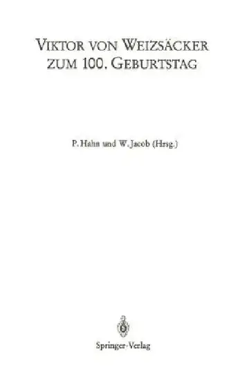 Cover of Viktor Von Weizsäcker Zum 100. Geburtstag