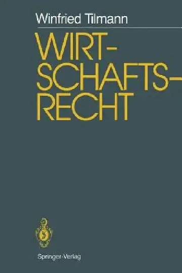 Cover of Wirtschaftsrecht