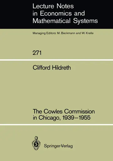 Cover of The Cowles Commission in Chicago, 1939–1955