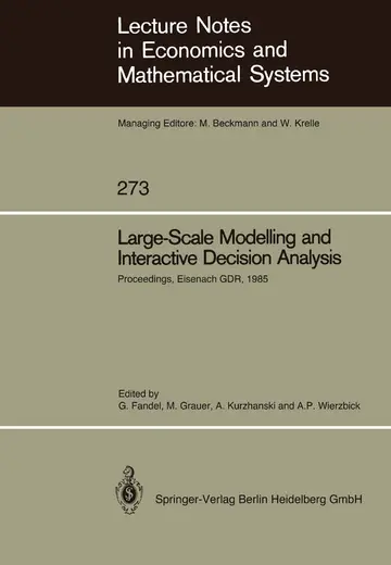 Cover of Large-Scale Modelling and Interactive Decision Analysis