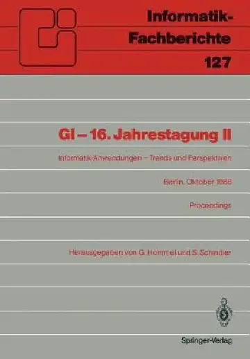 Cover of GI -- 16. Jahrestagung II
