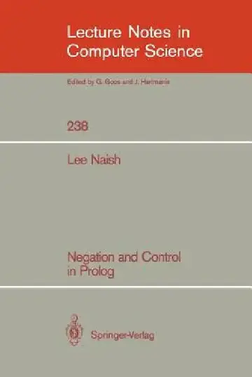 Cover of Negation and Control in PROLOG