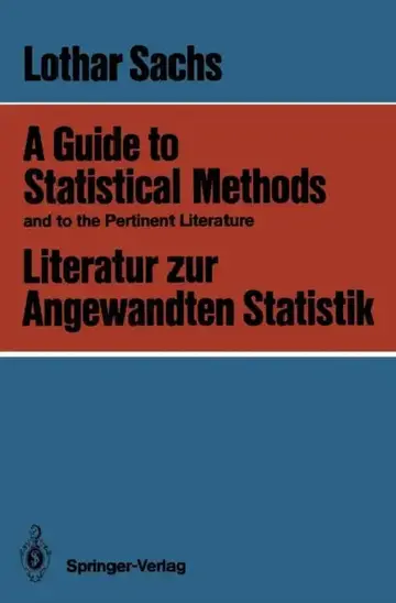 Cover of A Guide to Statistical Methods and to the Pertinent Literature / Literatur Zur Angewandten Statistik