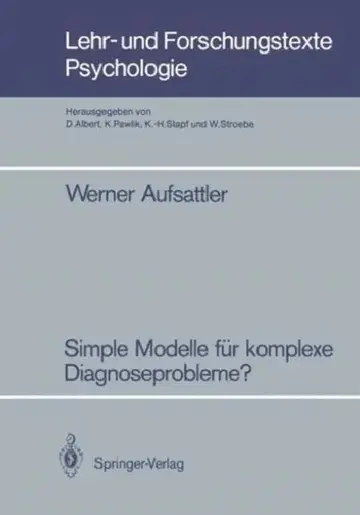 Cover of Simple Modelle Für Komplexe Diagnoseprobleme?