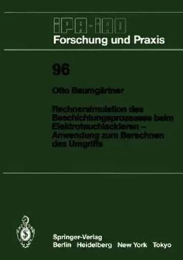 Cover of Rechnersimulation Des Beschichtungsprozesses Beim -- Elektrotauchlackieren Anwendung Zum Berechnen Des Umgriffs