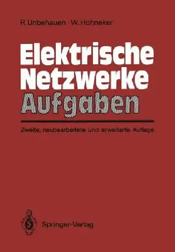 Cover of Elektrische Netzwerke Aufgaben