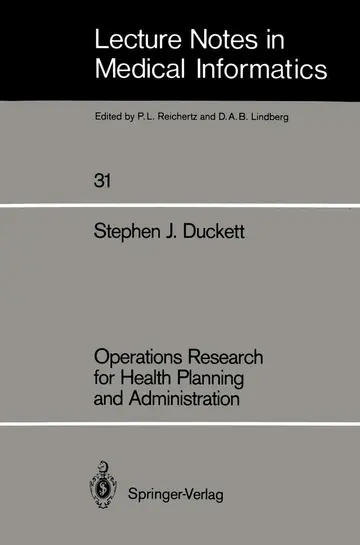 Cover of Operations Research for Health Planning and Administration