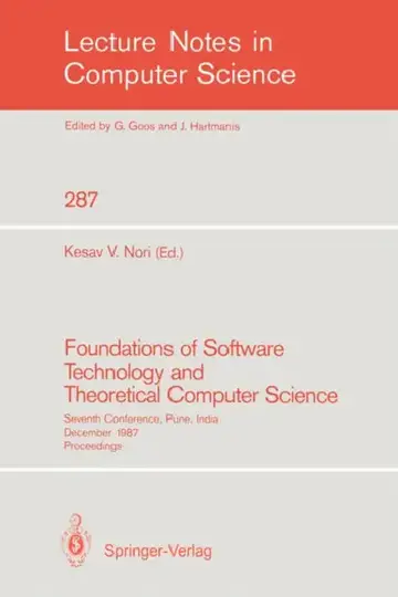 Cover of Foundations of Software Technology and Theoretical Computer Science