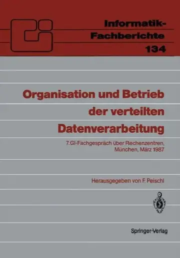 Cover of Organisation Und Betrieb Der Verteilten Datenverarbeitung