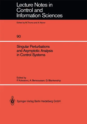 Cover of Singular Perturbations and Asymptotic Analysis in Control Systems