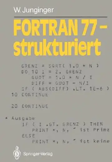 Cover of FORTRAN 77 -- Strukturiert
