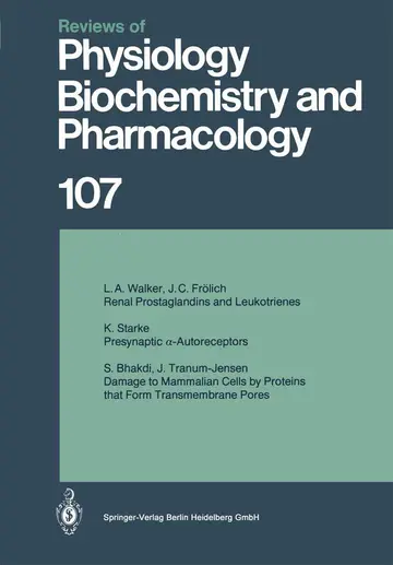 Cover of Reviews of Physiology Biochemistry and Pharmacology Vol 107