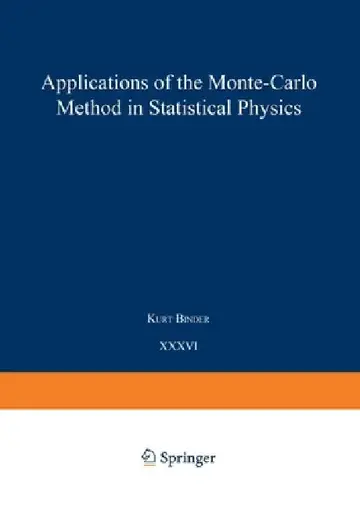Cover of Applications of the Monte Carlo Method in Statistical Physics